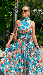 Olivia Maxi Dress - Blue Floral