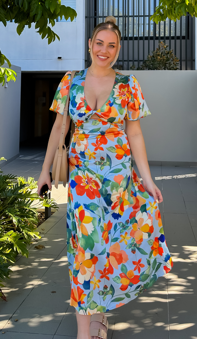 Nicole Dress - Marigold Floral